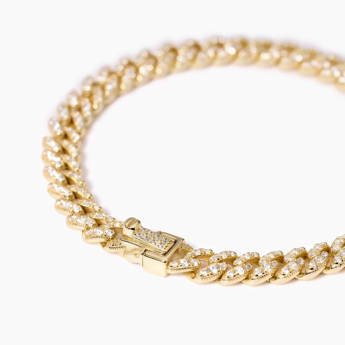 Bracciale placcato oro con catena groumette Privilegio