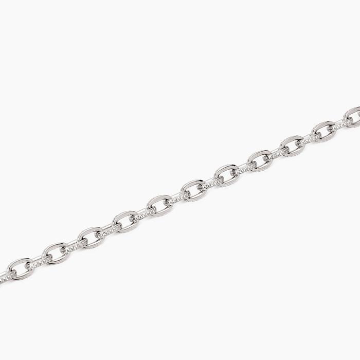 Bracciale in argento con catena rolò Back To Basic