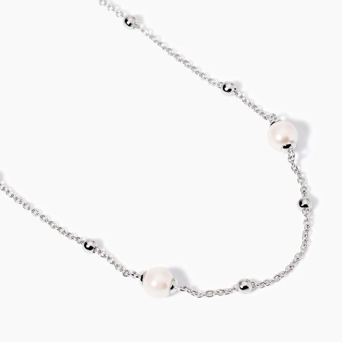 Girocollo in argento con perle conchiglia Duchessa