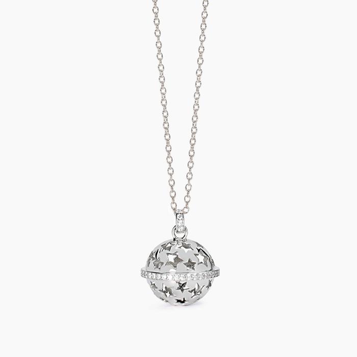 Collana in argento con ciondolo Chiama Angeli Made with Love