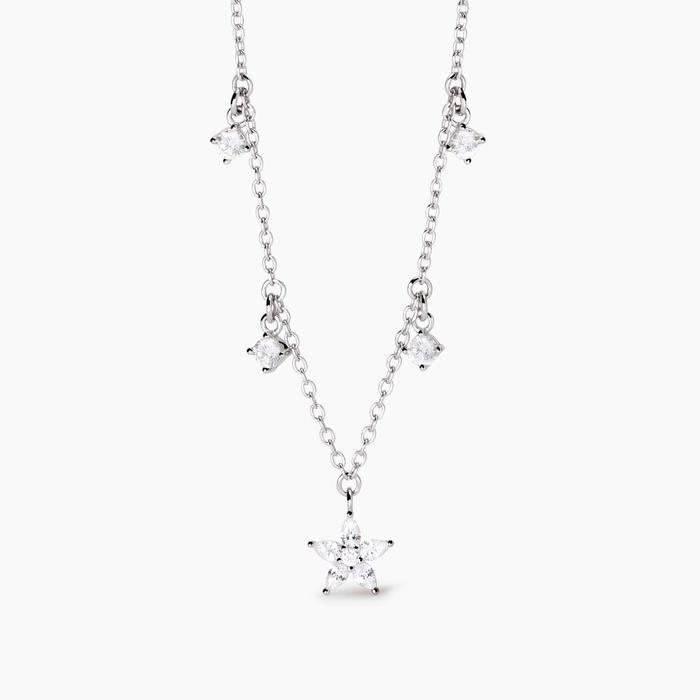 Girocollo in argento con ciondolo fiore Incantesimo