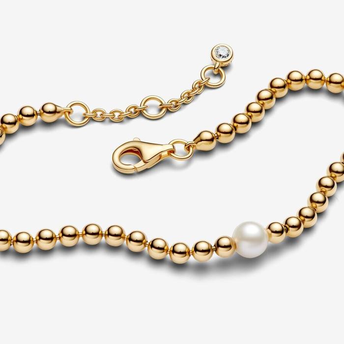 Bracciale con Perla d’Acqua Dolce Coltivata e Sfere