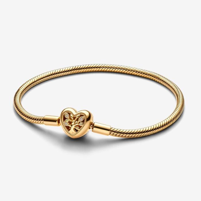 Bracciale Moments con Chiusura a Cuore Albero della Famiglia