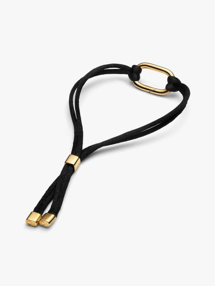 Bracciale Regolabile Cordino Nero con Link Apribile Pandora ME