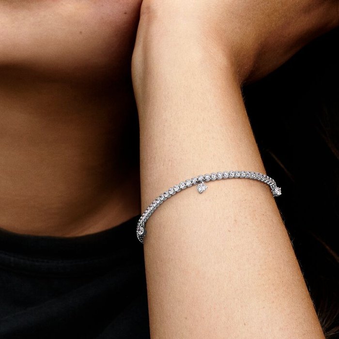 Bracciale Tennis con Gocce Luminose