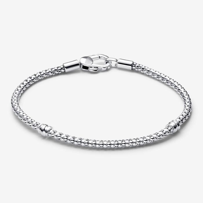 Bracciale con maglia geometrica