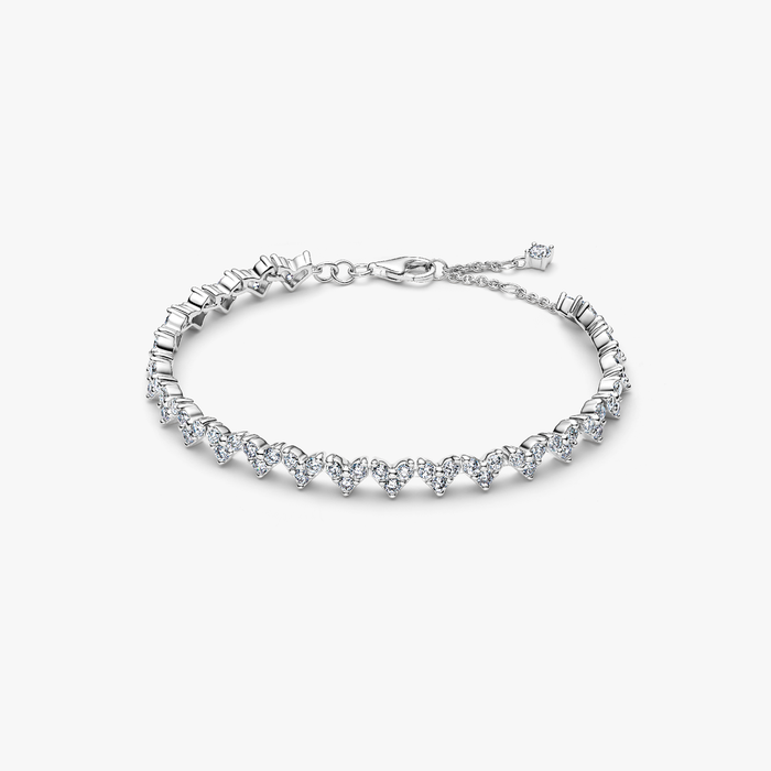 Bracciale Cuori con Tre Pietre
