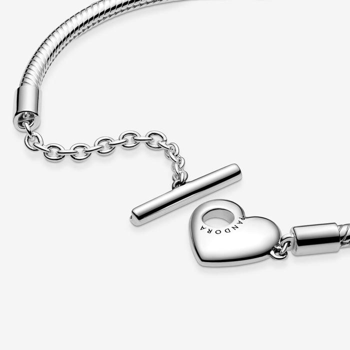 Bracciale con Chiusura a T e Cuore