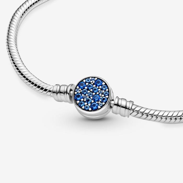 Bracciale con Chiusura Pietre Blu