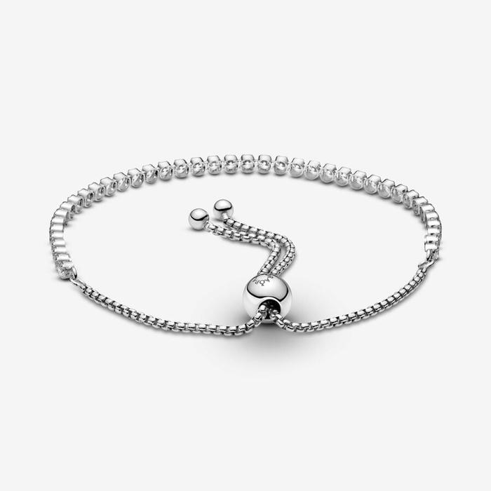 Bracciale tennis con chiusura regolabile