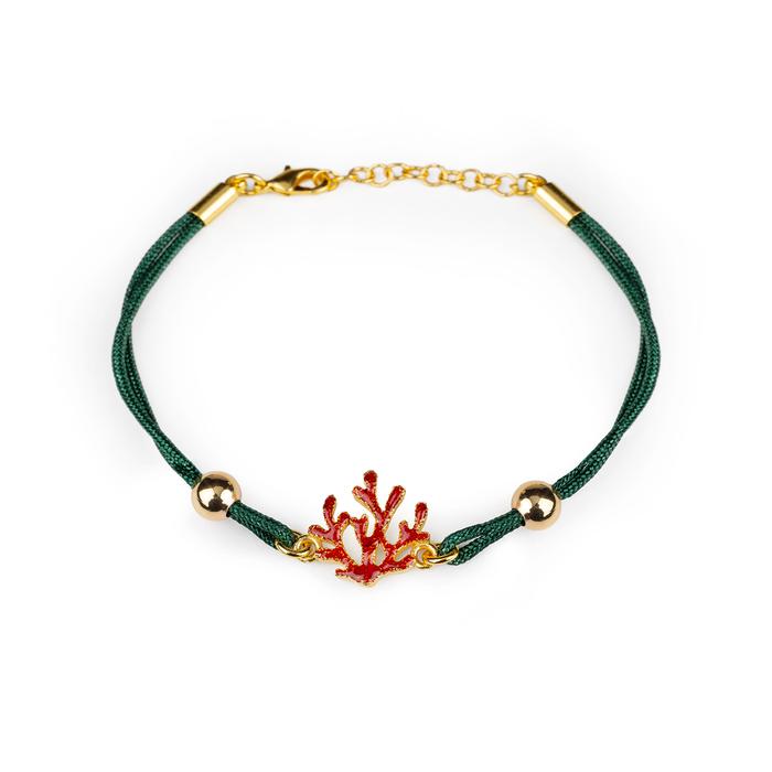 Bracciale Cordino Corallo