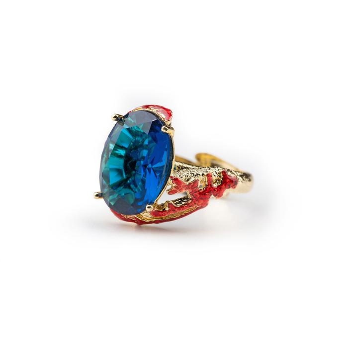 Anello Corallo Gemma