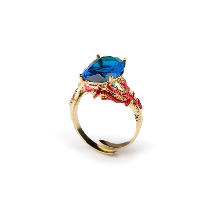 Anello Corallo Gemma