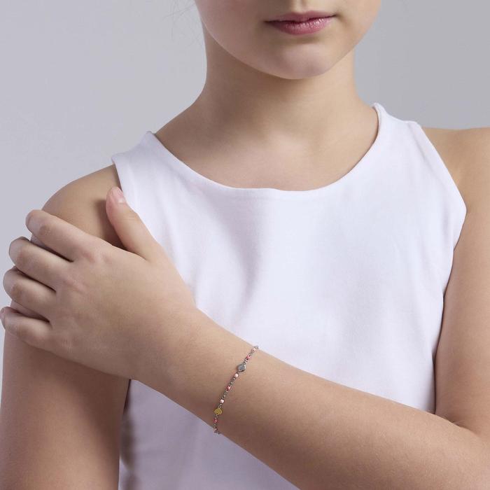 Bracciale rosa multicolor con cuori Mon Amour
