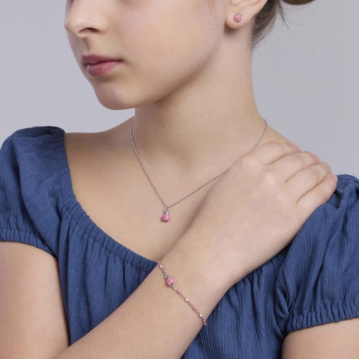 Girocollo da bambina con ciondolo coccinella Fortunella
