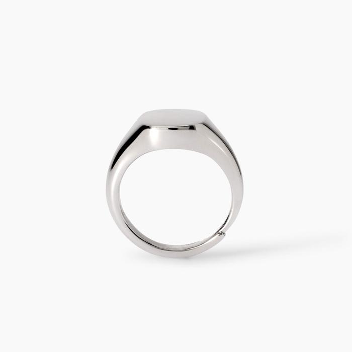 Anello chevalier regolabile in argento Nobile