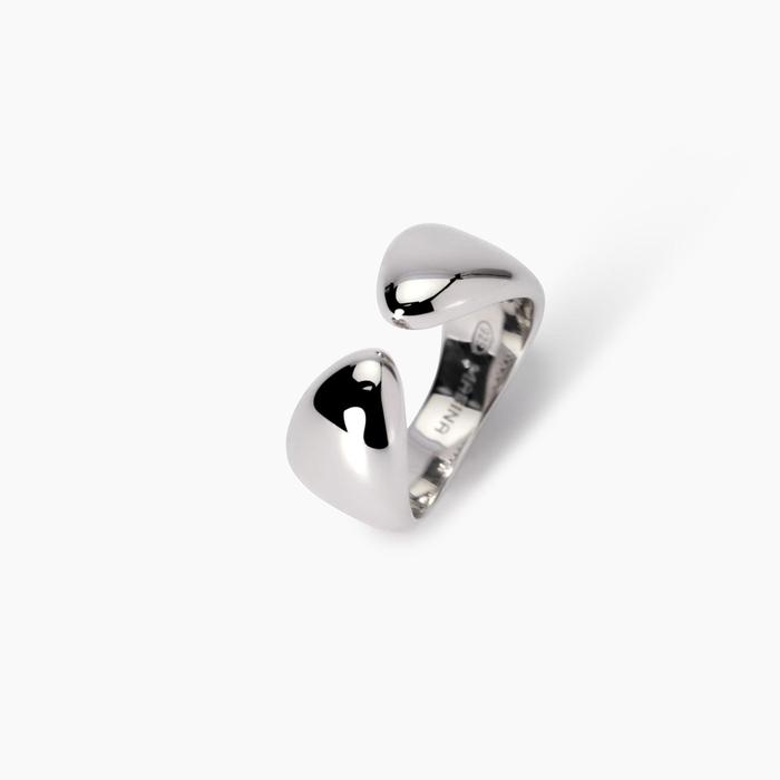 Anello contrarié in argento New Era