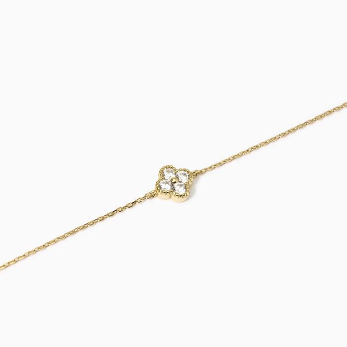Bracciale in argento dorato con fiore Jasmine
