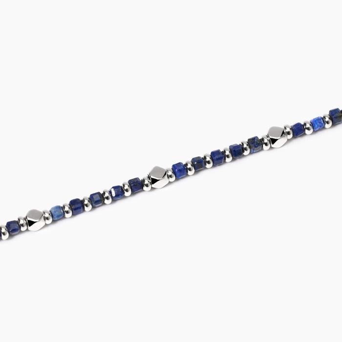 Bracciale da uomo in argento e sodalite blu California