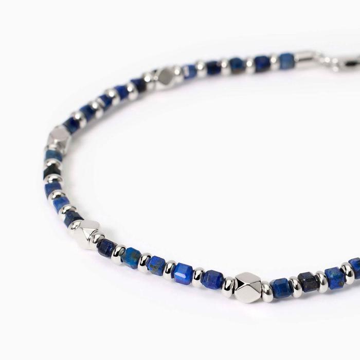 Bracciale da uomo in argento e sodalite blu California
