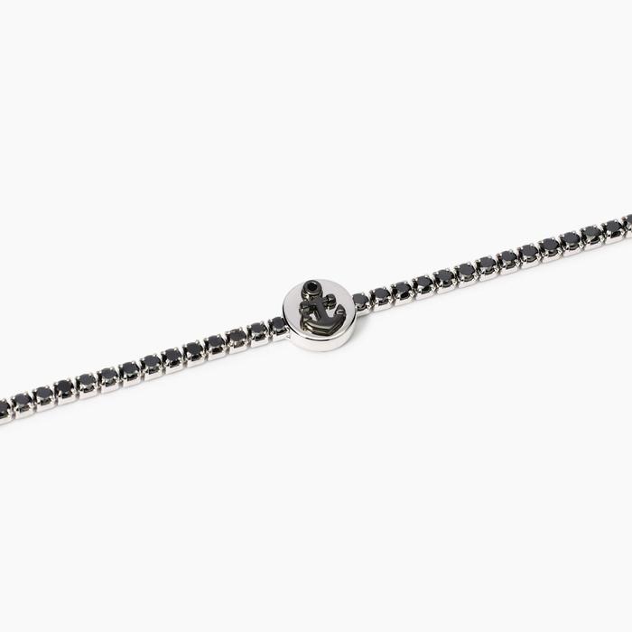 Bracciale tennis da uomo con ancora Cruise