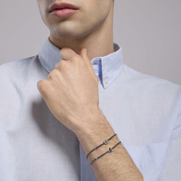 Bracciale tennis da uomo con rosa dei venti Cruise