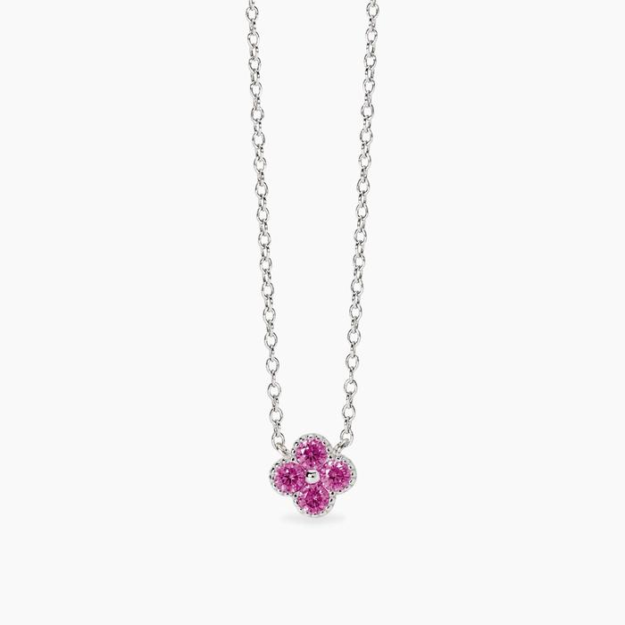 Girocollo con ciondolo fiore rosa Jasmine