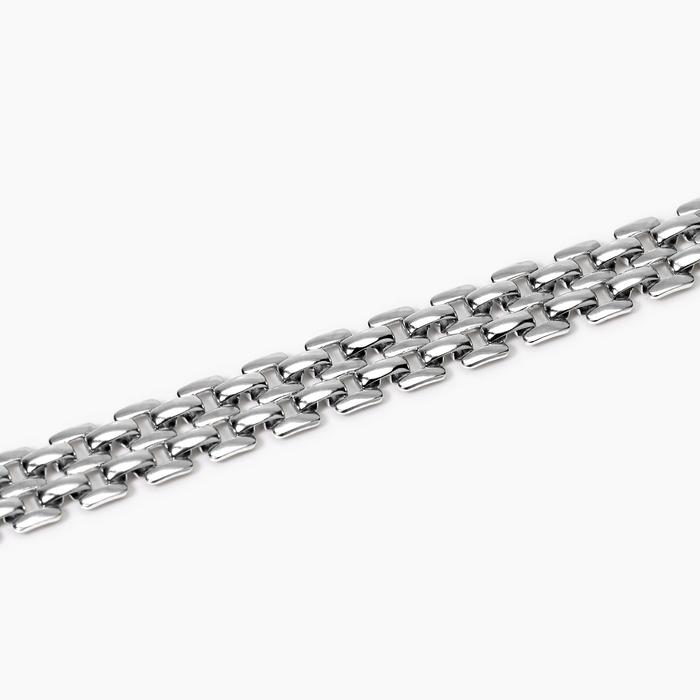 Bracciale in acciaio con catena panther