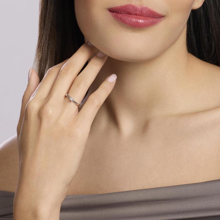 Anello solitario con diamante lab-grown My Diamond