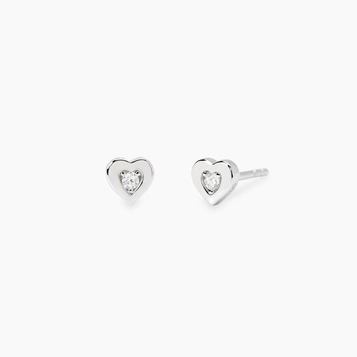 Orecchini a cuore con diamanti lab-grown My Diamond