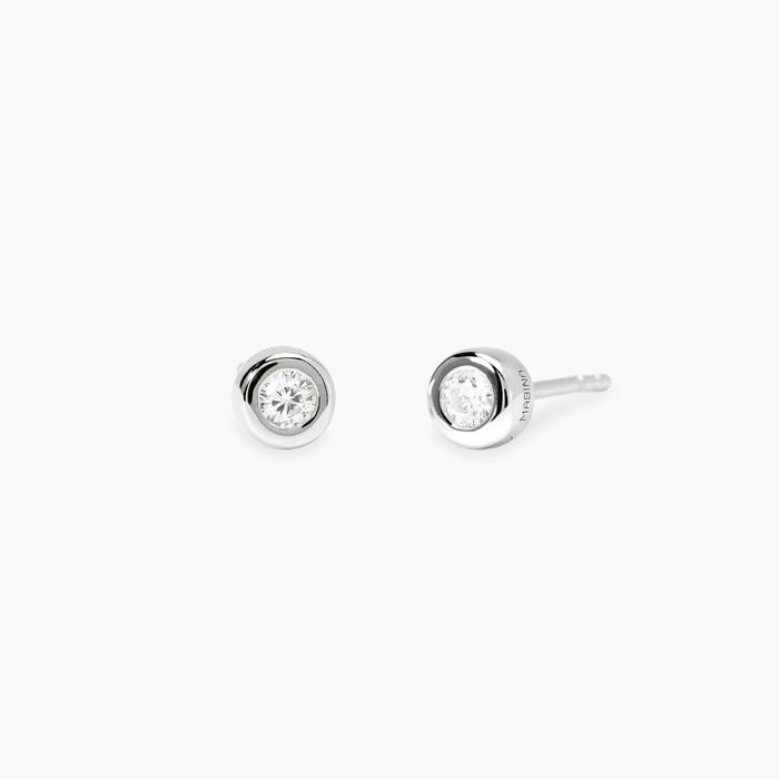 Orecchini a lobo tondi con diamanti lab-grown 0,09 carati My Diamond