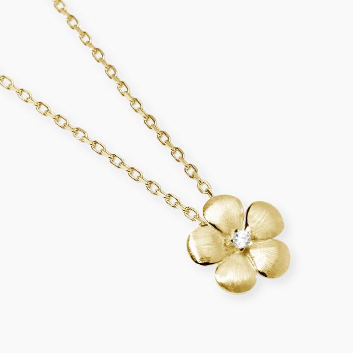 Girocollo con fiore in argento dorato MALEDETTA PRIMAVERA
