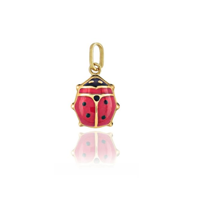 Ciondolo Coccinella d'Oro Vero