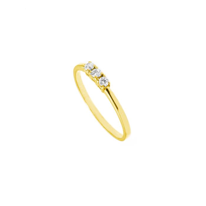 Anello LUCE in Oro e Zirconi