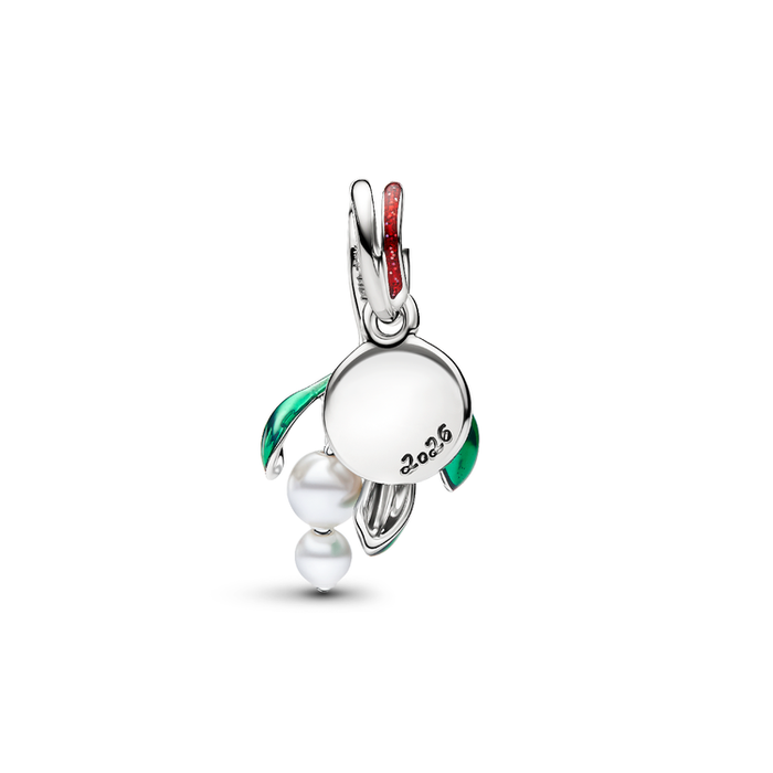 Charm Pendente Vischio di Natale