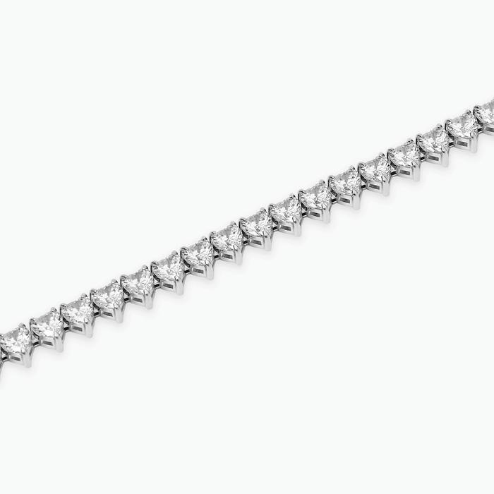 Bracciale tennis cuore con zirconi bianchi Style 60