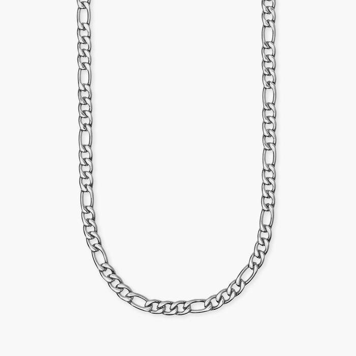Collana uomo in acciaio con catena figaro Style 36