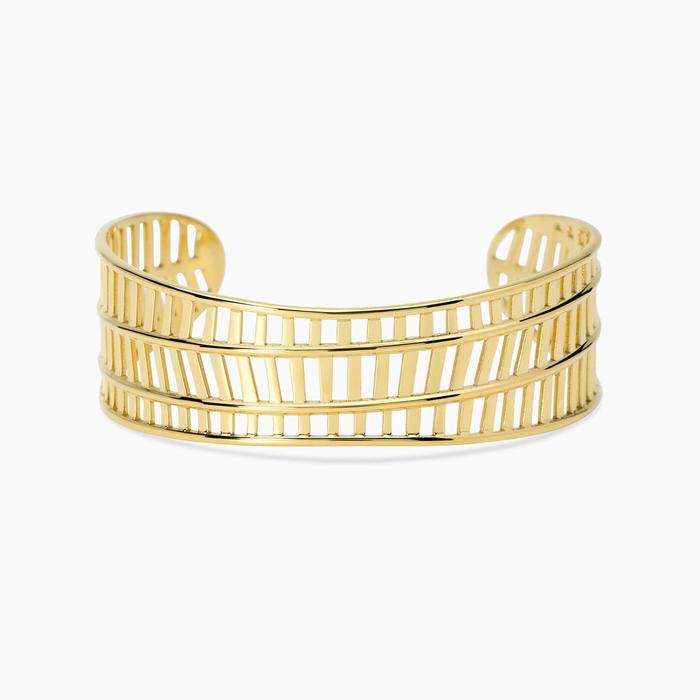 Bracciale cuff in dorato Style 74