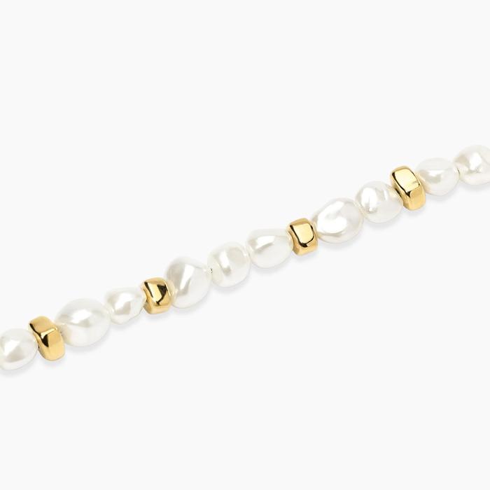 Bracciale dorato con perle conchiglia Style 70