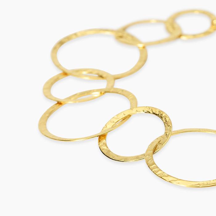 Bracciale con maglie dorate rotonde Style 62