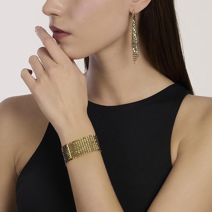 Bracciale dorato con catena disco Style 81