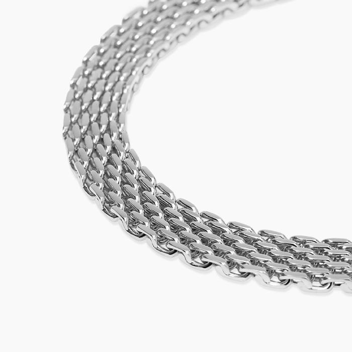 Bracciale regolabile con catena mesh Style 72