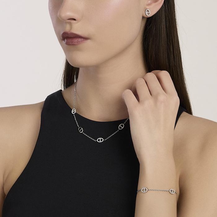 Girocollo con staffe in cristalli Style 84
