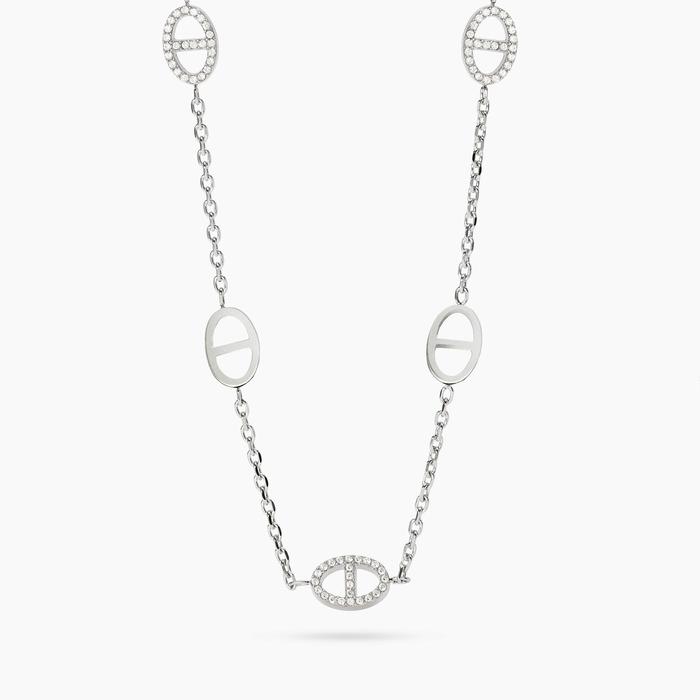 Girocollo con staffe in cristalli Style 84