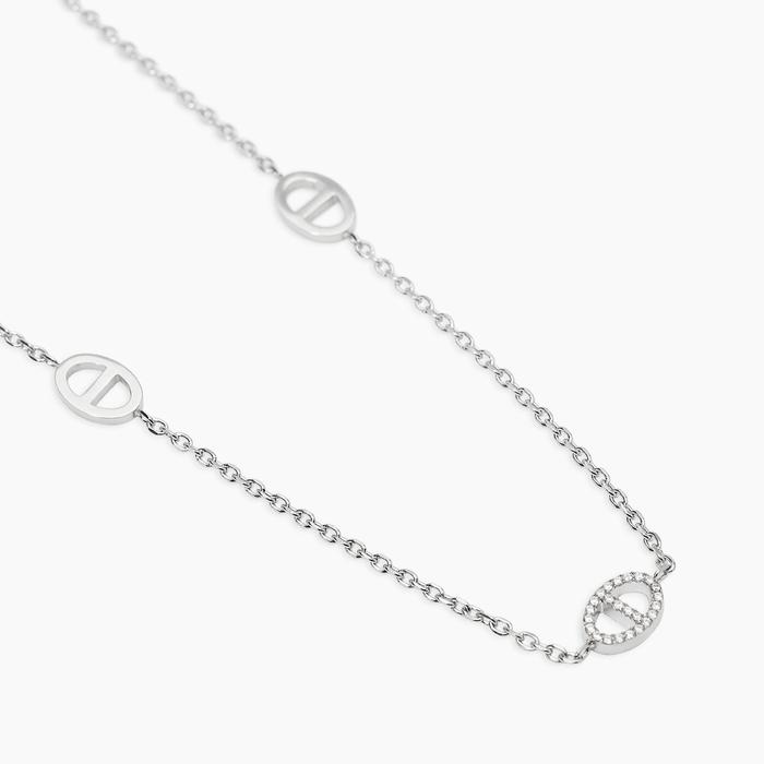 Collana con staffe in cristalli Style 84
