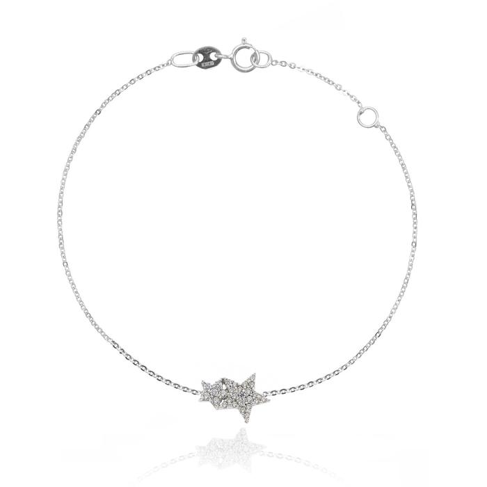 Bracciale Stella d'Oro Vero e Zirconi