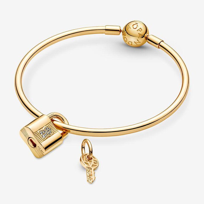 Charm Pendente Lucchetto e Chiave dell'Amore