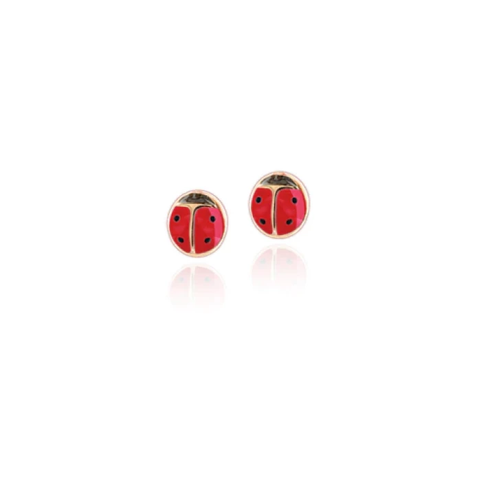 Orecchini Coccinelle d'Oro Vero