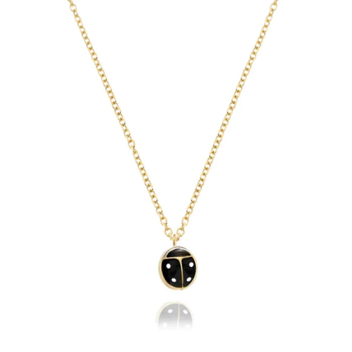 Collana Coccinella d'Oro Vero