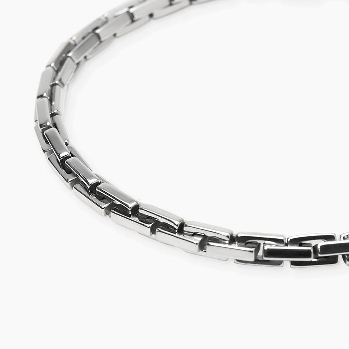 Bracciale in acciaio con catena cardano Style 06